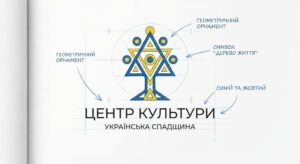 власний ескіз логотипа або постера з елементами української орнаментики.